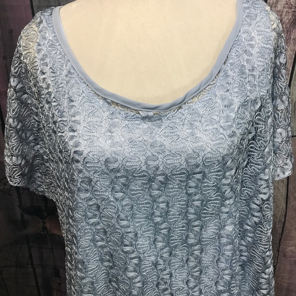 Baby Blue Lace Top - Picture 5 of 8